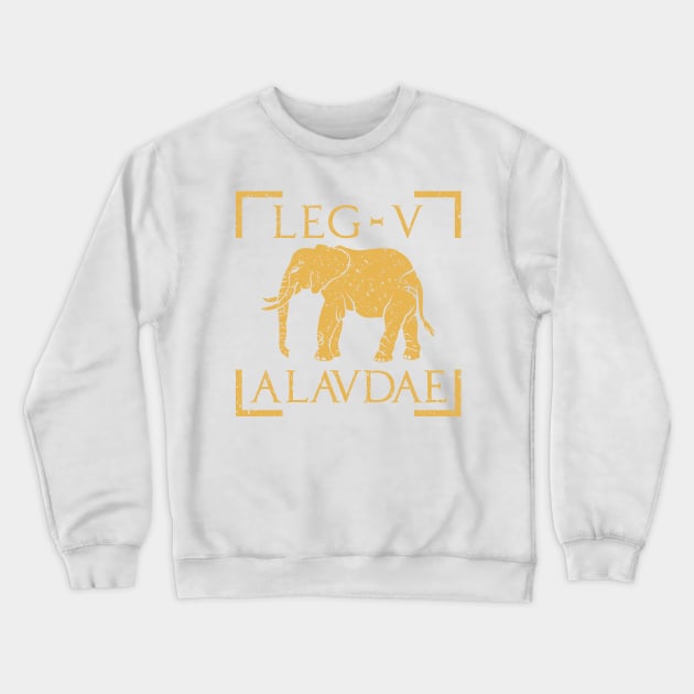 Legio V Alaudae Elephant Emblem Roman Legion Crewneck Sweatshirt by zeno27